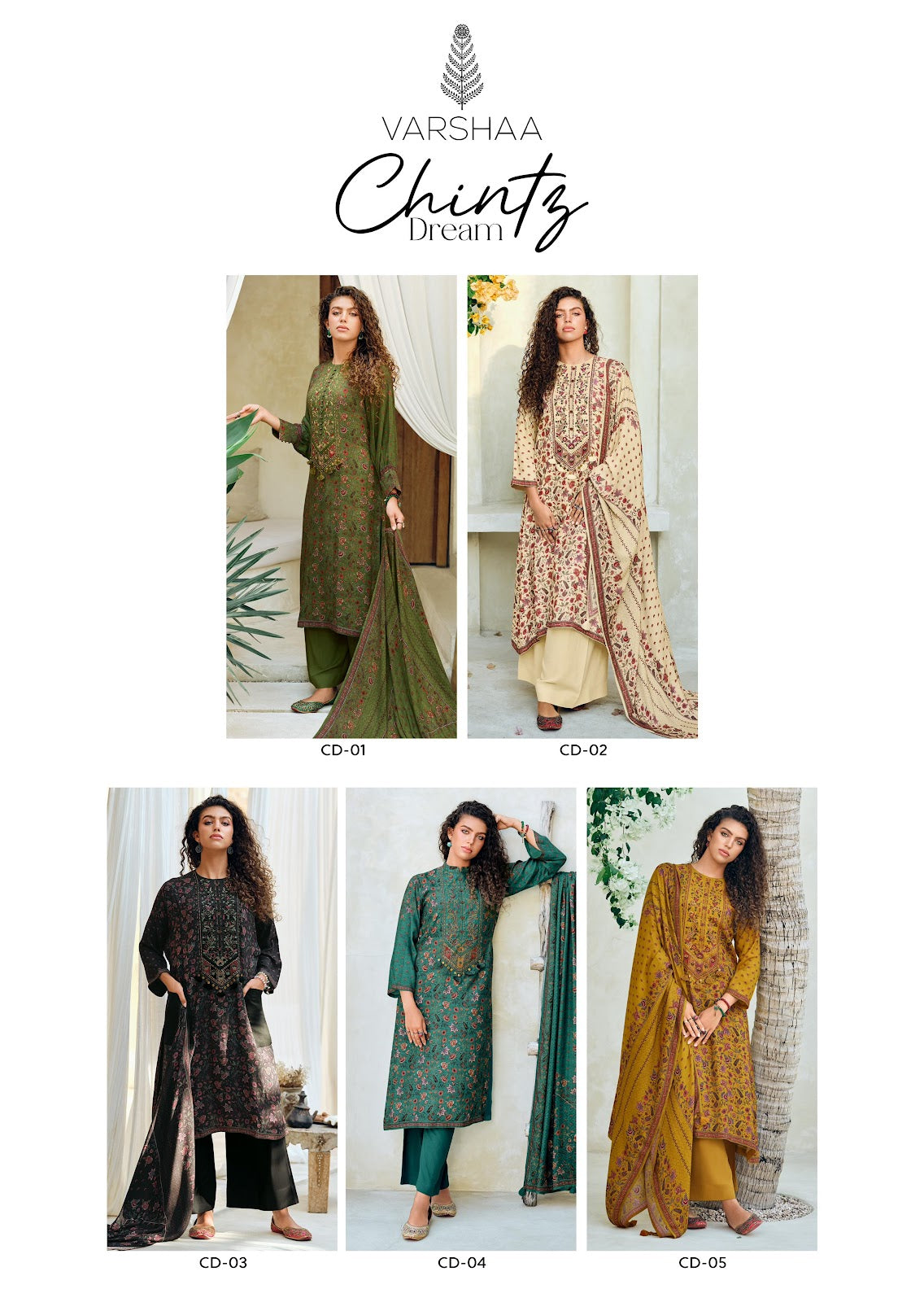 Chintz Dream Varsha Fashions Viscose Pashmina Suits Exporter Gujarat