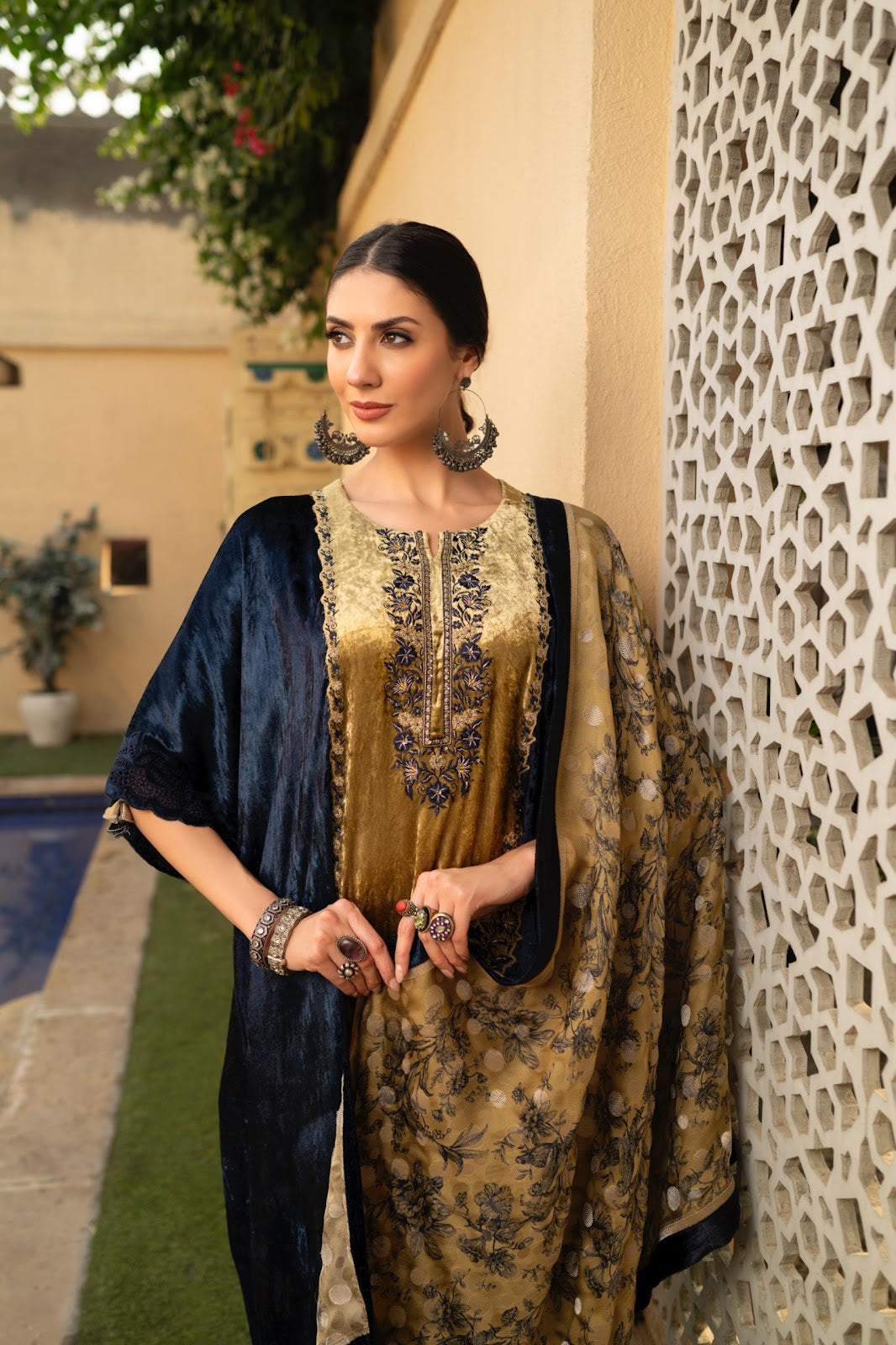 Chintz Naariti Velvet Suits Supplier Ahmedabad