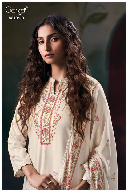 Chirasvi S5191 Ganga Wool Pashmina Suits Supplier Gujarat