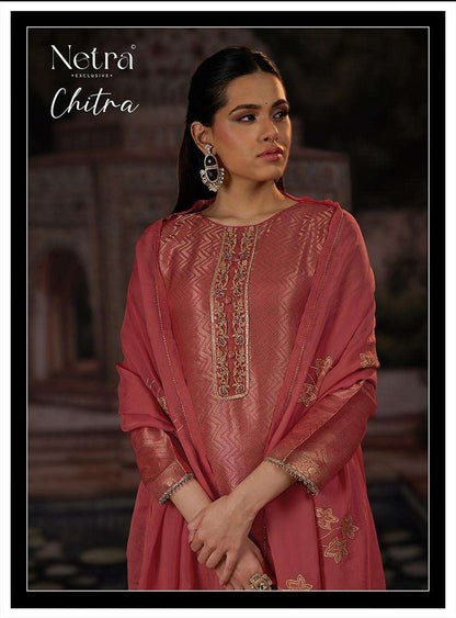 Chitra Netra Premium Bemberg Pant Style Suits Wholesaler Ahmedabad
