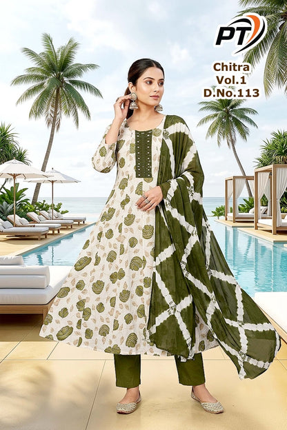 Chitra Vol 1 Pt Vertican Readymade Anarkali Suits Wholesaler Ahmedabad