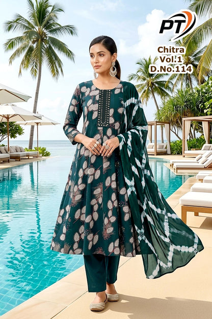Chitra Vol 1 Pt Vertican Readymade Anarkali Suits Wholesaler Ahmedabad