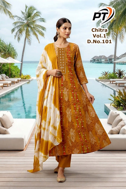 Chitra Vol 1 Pt Vertican Readymade Anarkali Suits Wholesaler Ahmedabad