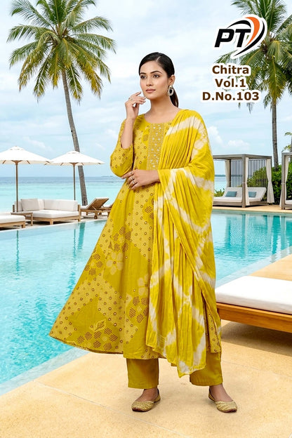 Chitra Vol 1 Pt Vertican Readymade Anarkali Suits Wholesaler Ahmedabad