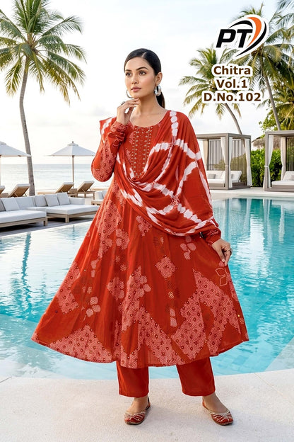 Chitra Vol 1 Pt Vertican Readymade Anarkali Suits Wholesaler Ahmedabad