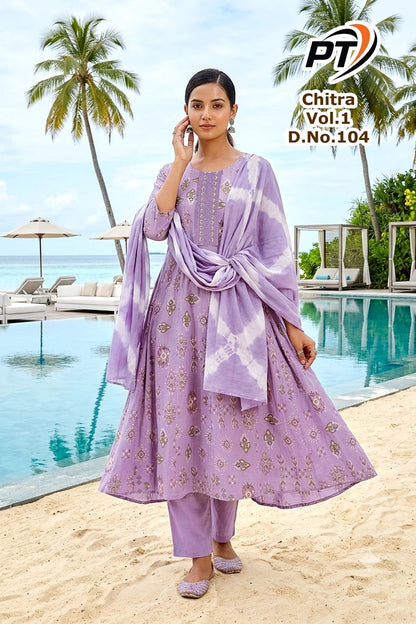 Chitra Vol 1 Pt Vertican Readymade Anarkali Suits Wholesaler Ahmedabad