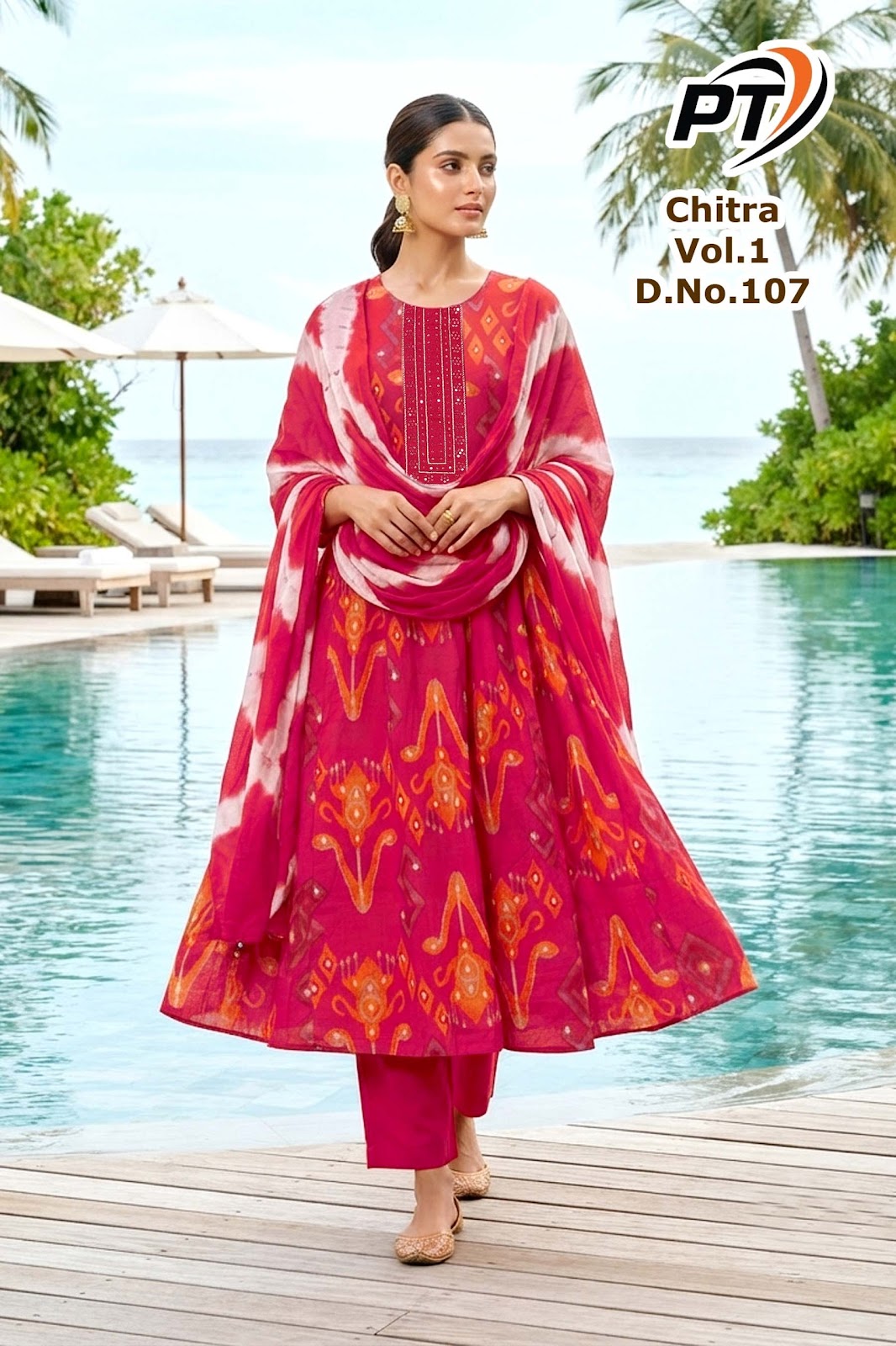Chitra Vol 1 Pt Vertican Readymade Anarkali Suits Wholesaler Ahmedabad