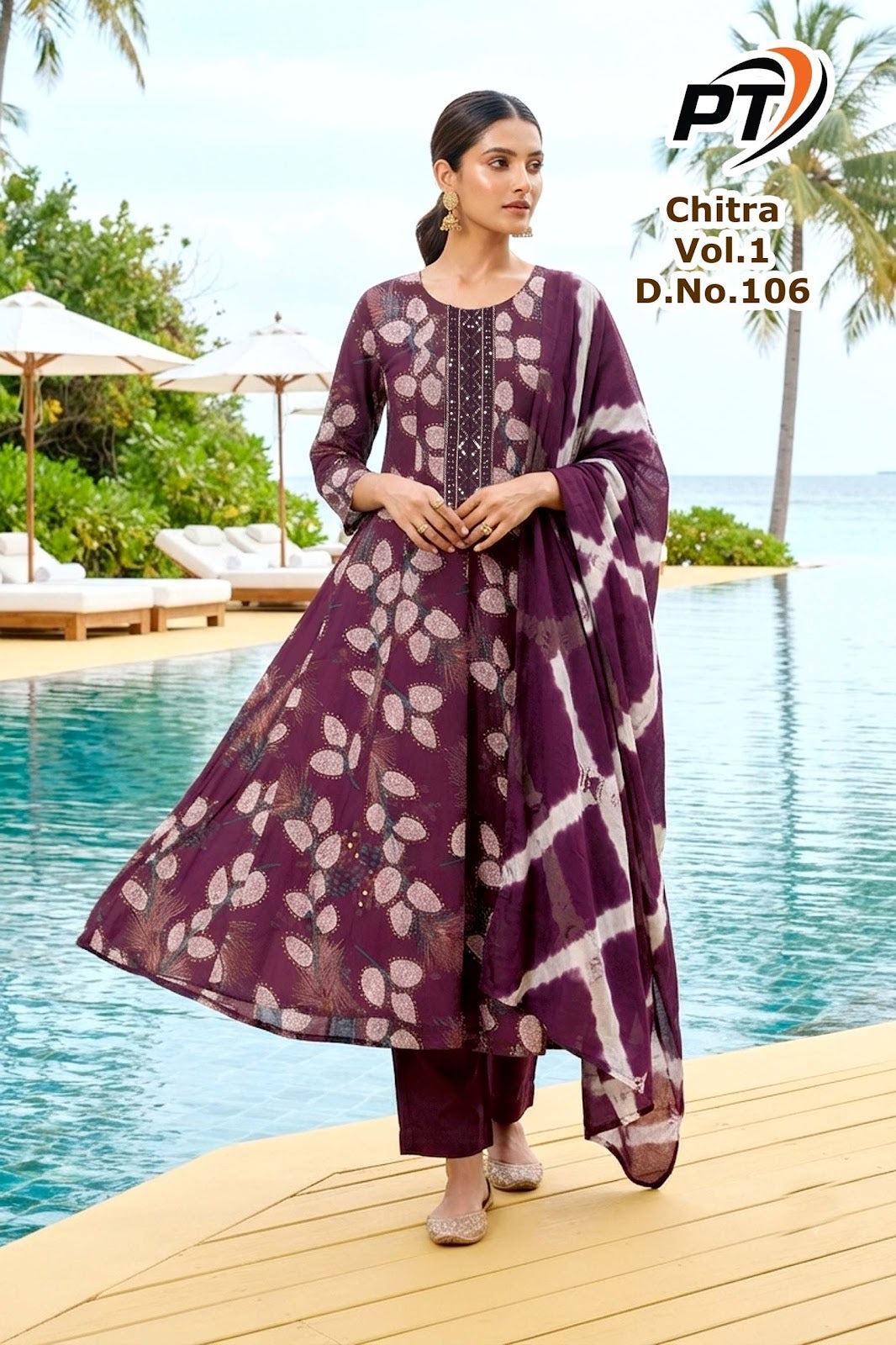 Chitra Vol 1 Pt Vertican Readymade Anarkali Suits Wholesaler Ahmedabad