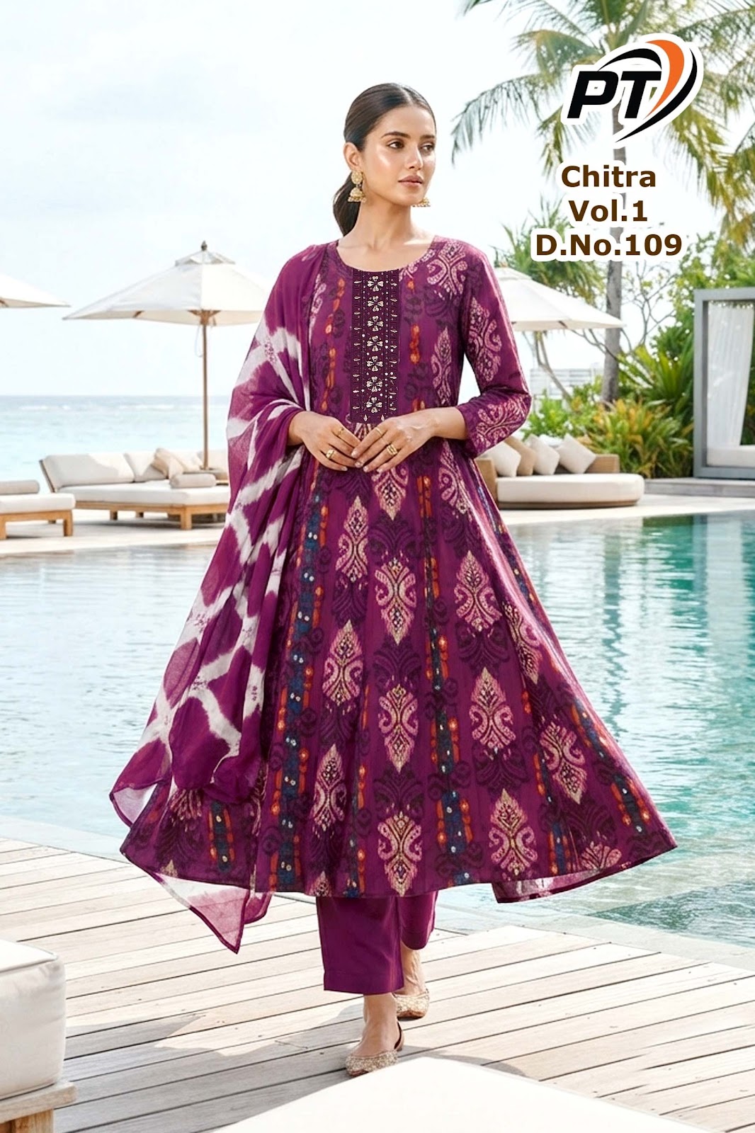Chitra Vol 1 Pt Vertican Readymade Anarkali Suits Wholesaler Ahmedabad