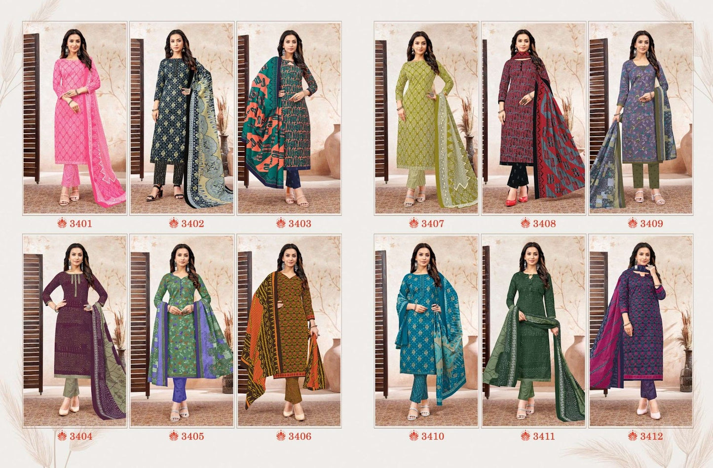 Chitra Vol 34 Balaji Cotton Dress Material Supplier