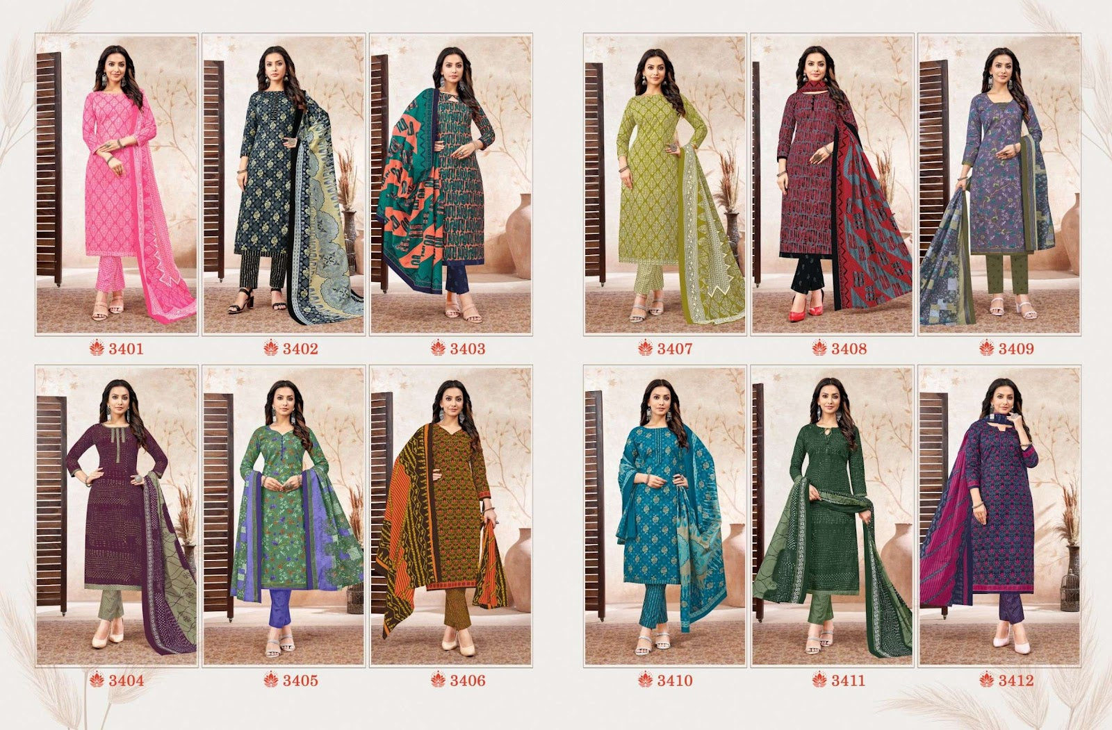 Chitra Vol 34 Balaji Cotton Dress Material Supplier