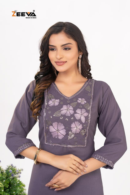 Chitra Zeeva Straight Cut Kurtis Exporter