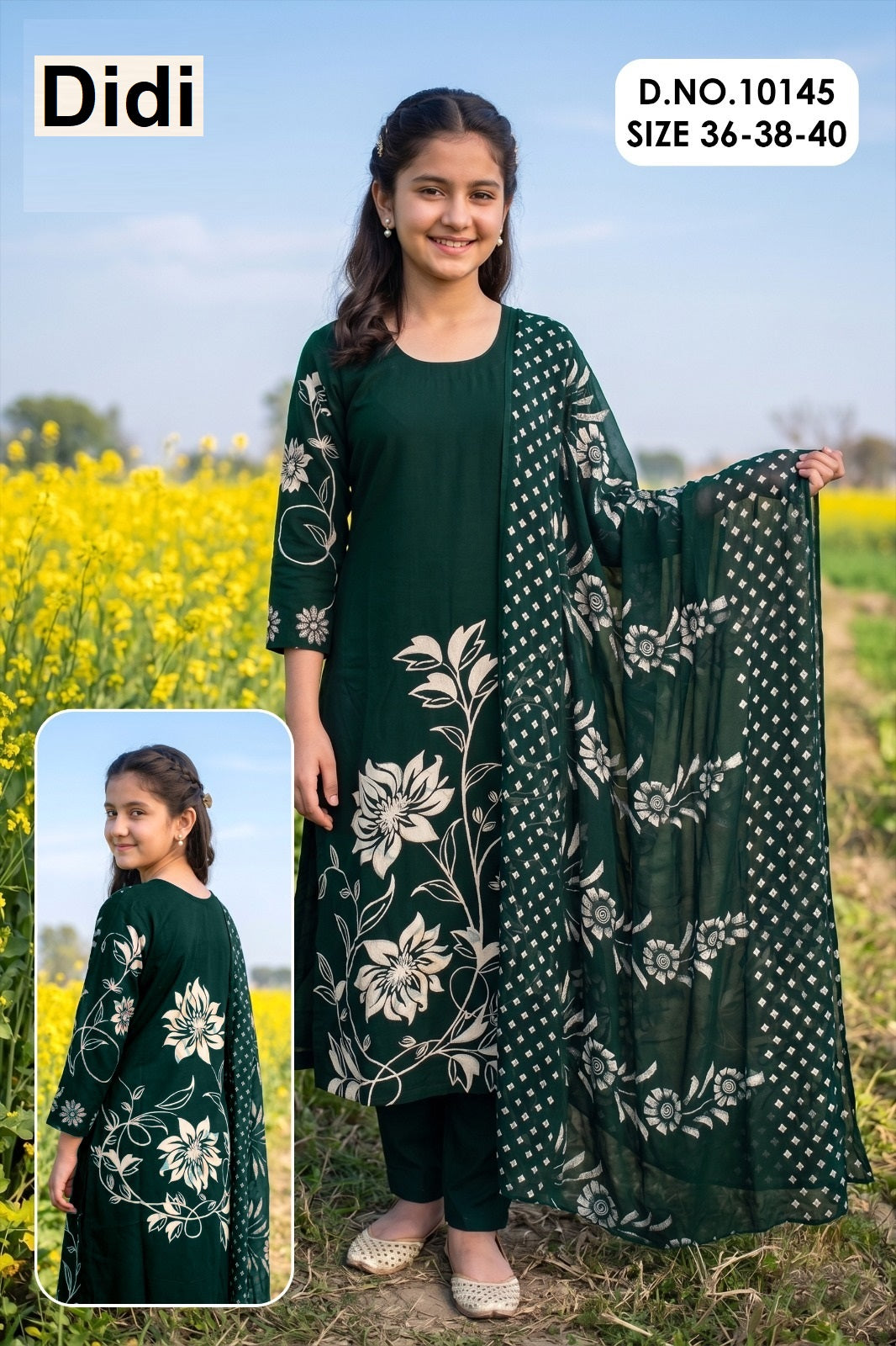 Chitraa 10 Dn 10145 Didi Rayon Girls Readymade Pant Suits Wholesaler Ahmedabad