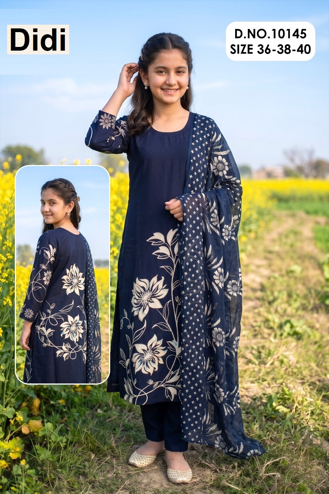 Chitraa 10 Dn 10145 Didi Rayon Girls Readymade Pant Suits Wholesaler Ahmedabad