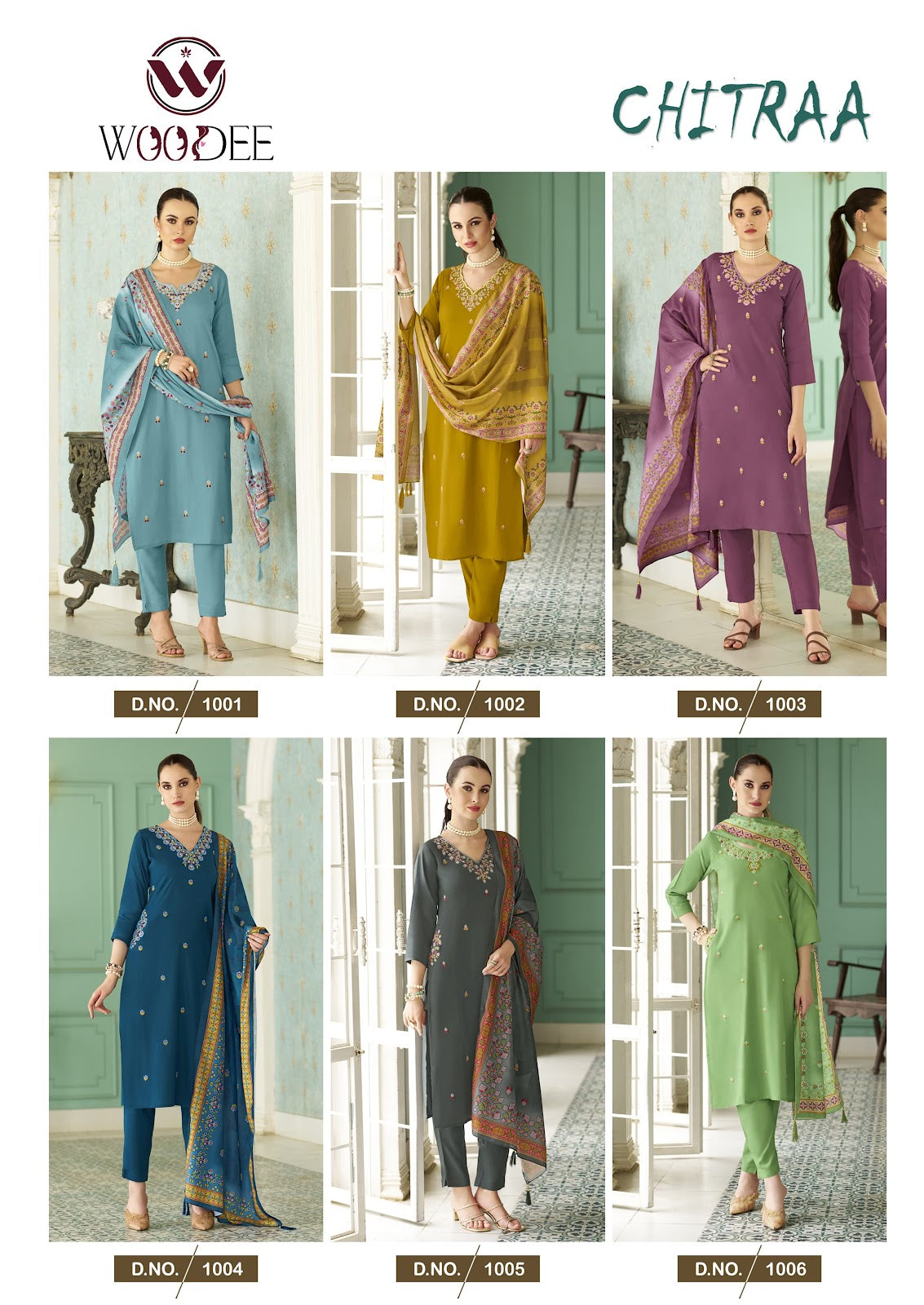 Chitraa Woodee Rayon Readymade Pant Style Suits Manufacturer Ahmedabad