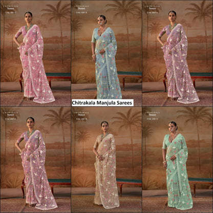 Chitrakala Manjula Organza Sarees Supplier India