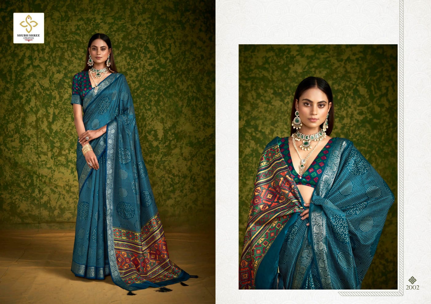 Chitransh 2 Shubh Shree Russian Silk Sarees Wholesaler Ahmedabad