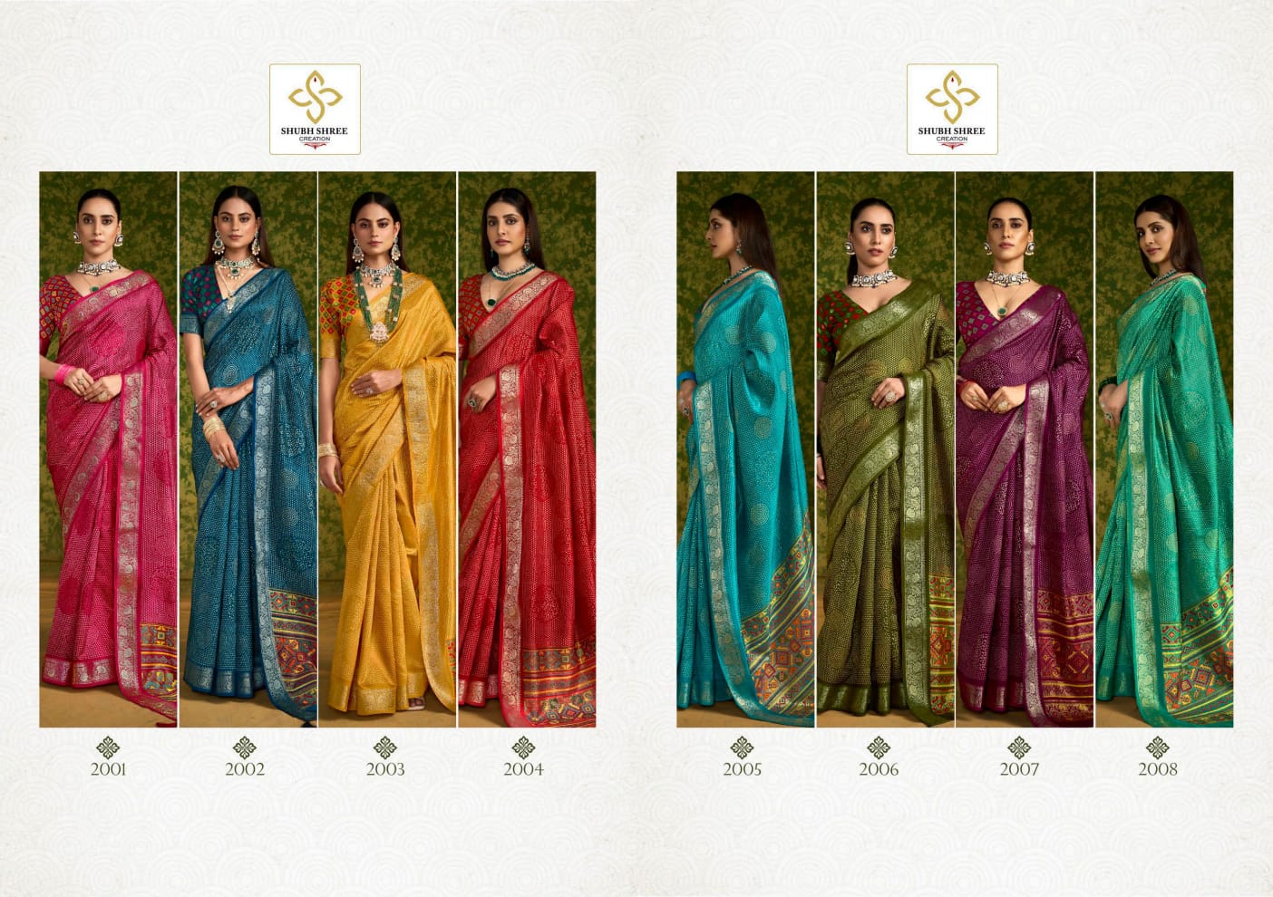 Chitransh 2 Shubh Shree Russian Silk Sarees Wholesaler Ahmedabad