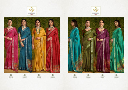 Chitransh 2 Shubh Shree Russian Silk Sarees Wholesaler Ahmedabad