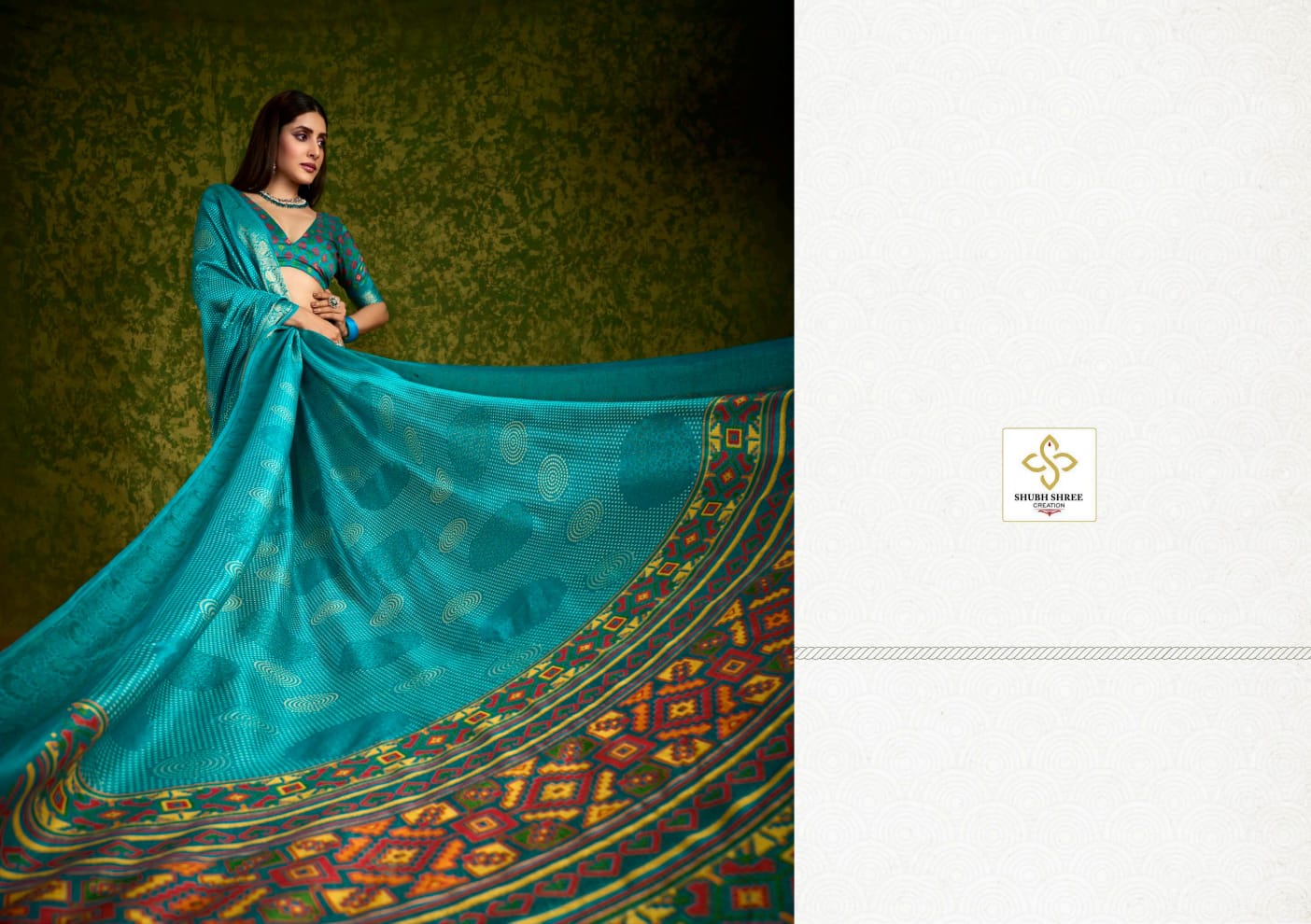 Chitransh 2 Shubh Shree Russian Silk Sarees Wholesaler Ahmedabad