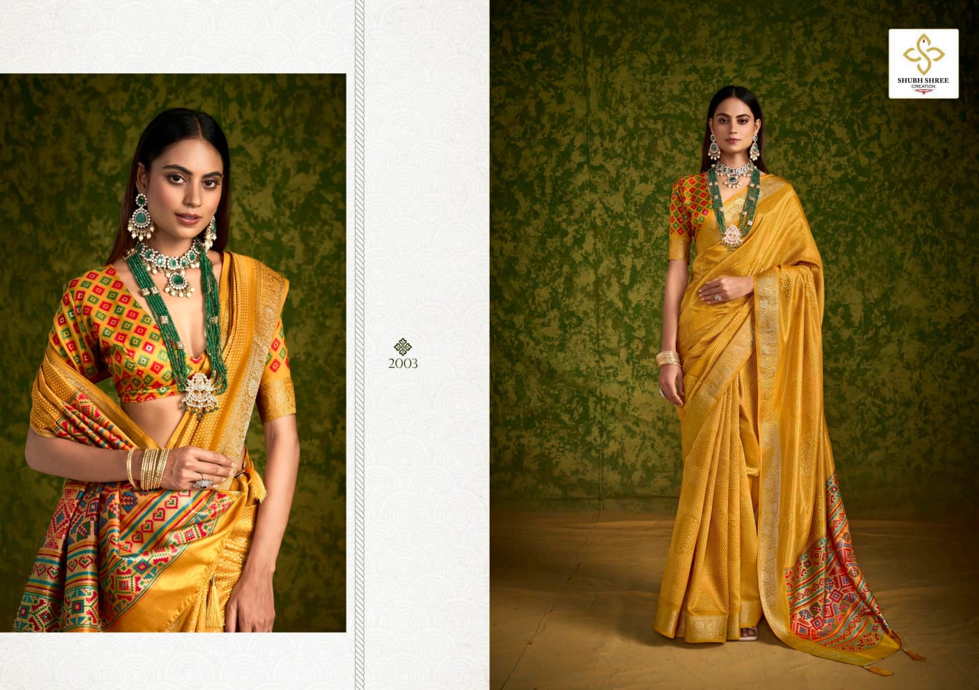 Chitransh 2 Shubh Shree Russian Silk Sarees Wholesaler Ahmedabad