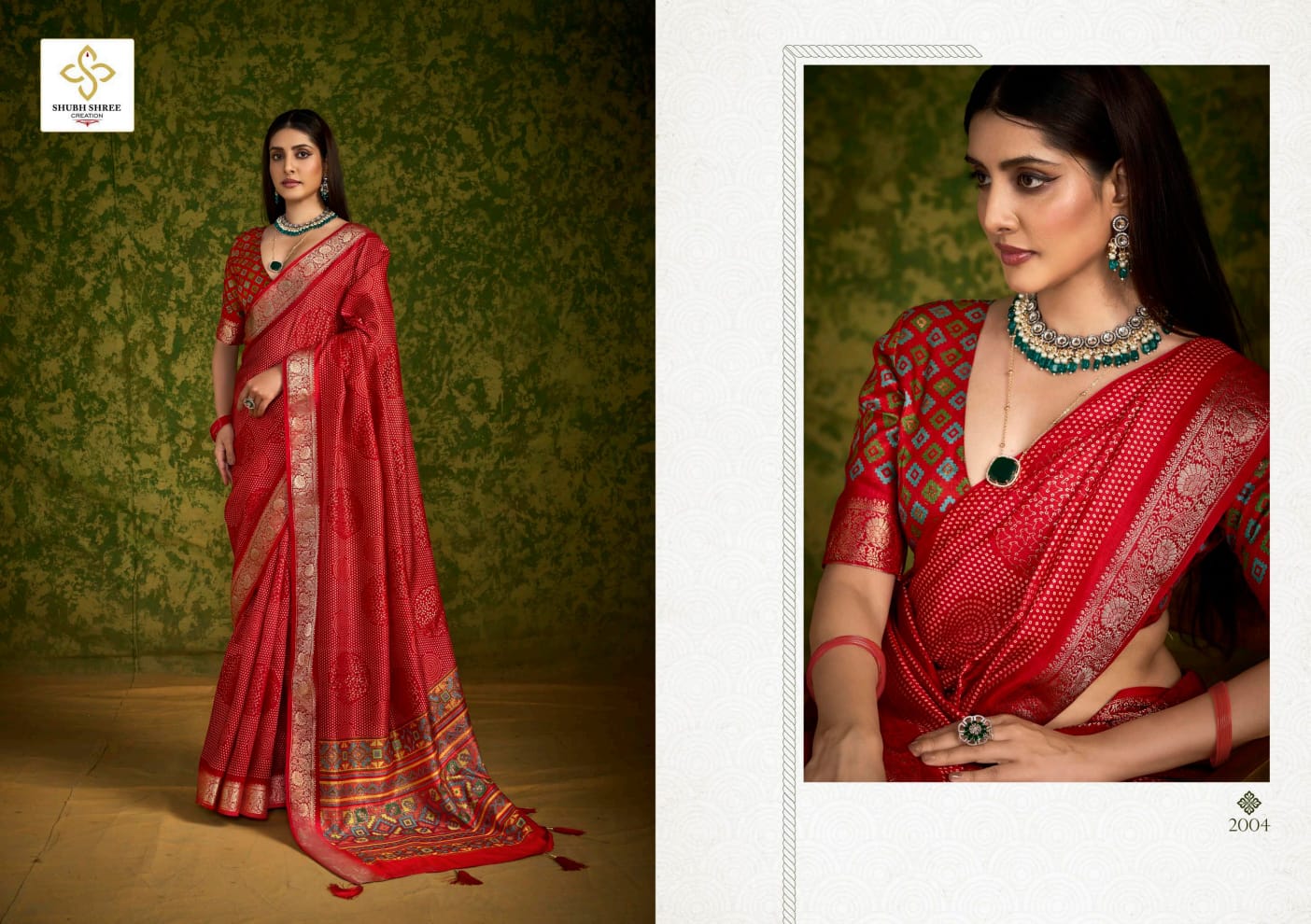 Chitransh 2 Shubh Shree Russian Silk Sarees Wholesaler Ahmedabad