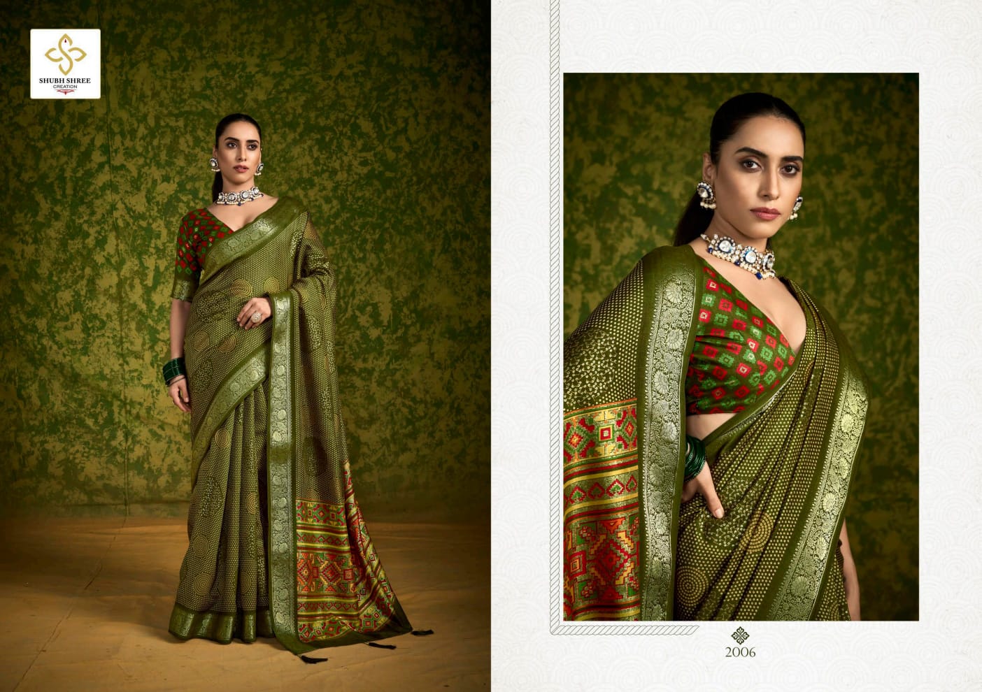 Chitransh 2 Shubh Shree Russian Silk Sarees Wholesaler Ahmedabad