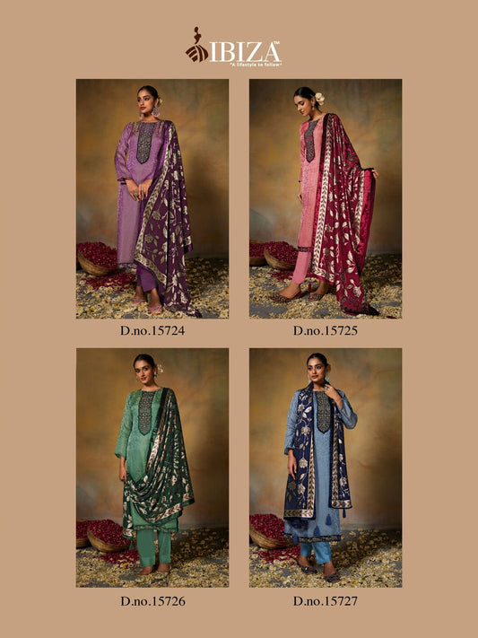 Chitthi Ibiza Silk Jacquard Pant Style Suits Wholesale Price