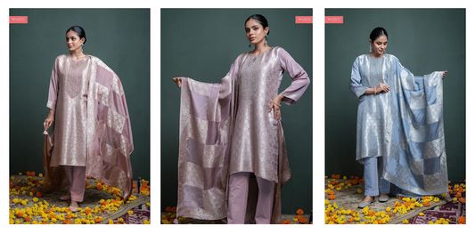 Chivi Naariti Tissue Silk Pant Style Suits Wholesaler India