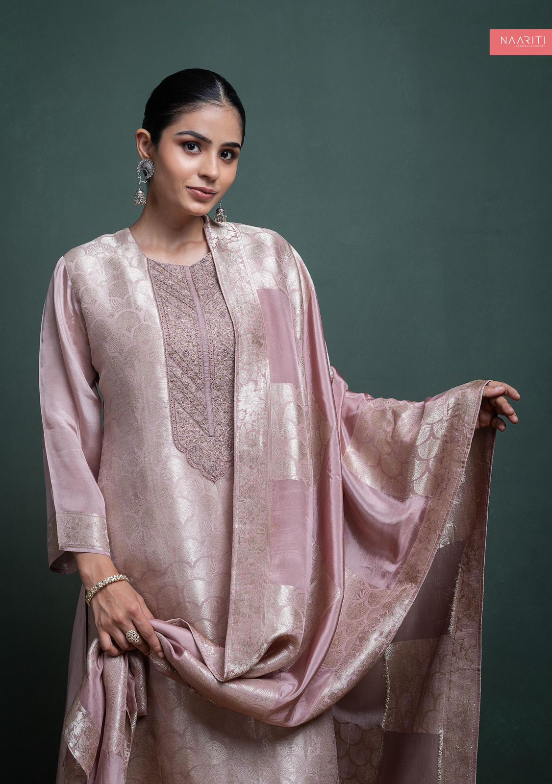 Chivi Naariti Tissue Silk Pant Style Suits Wholesaler India