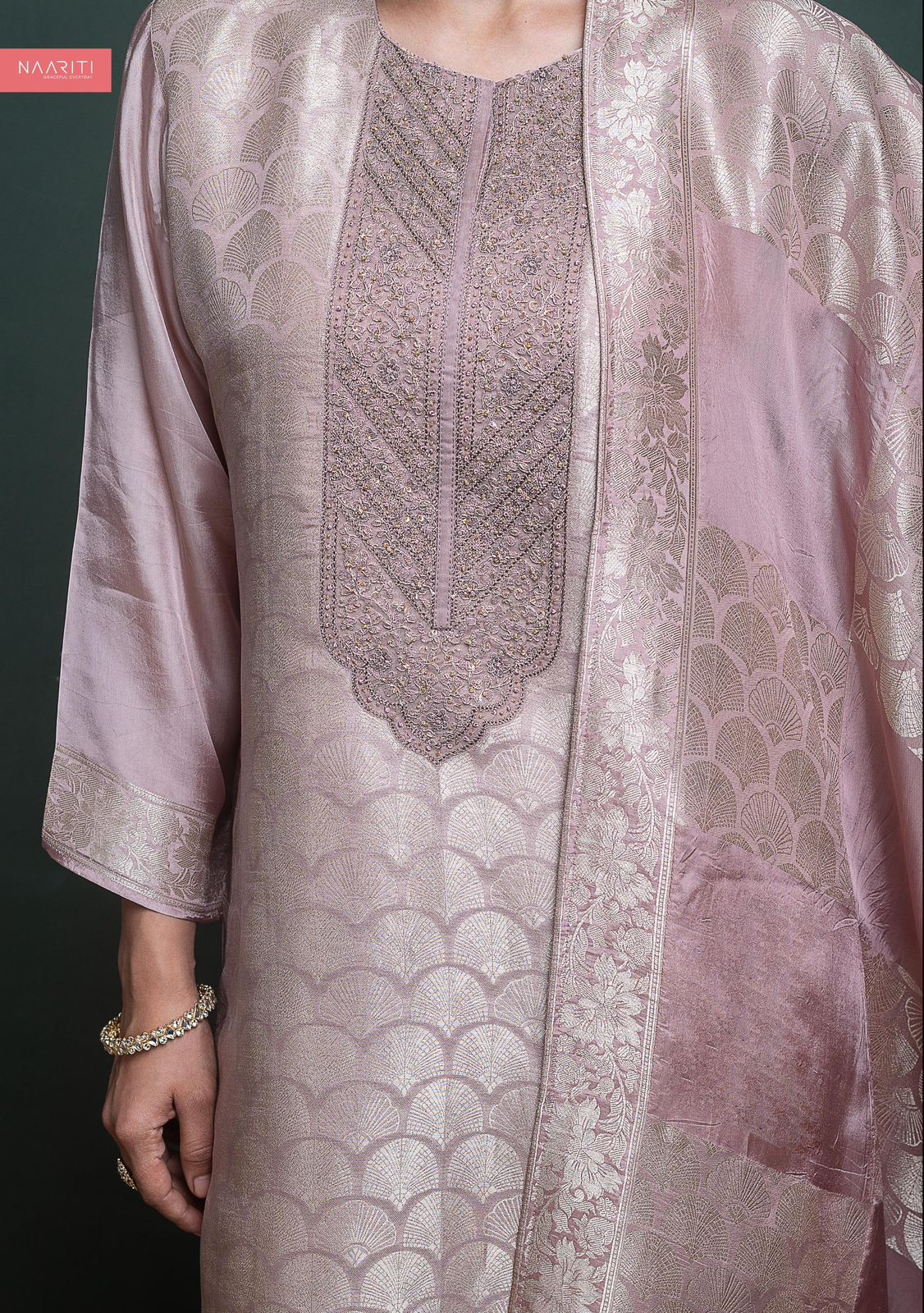 Chivi Naariti Tissue Silk Pant Style Suits Wholesaler India