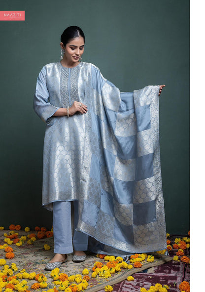 Chivi Naariti Tissue Silk Pant Style Suits Wholesaler India
