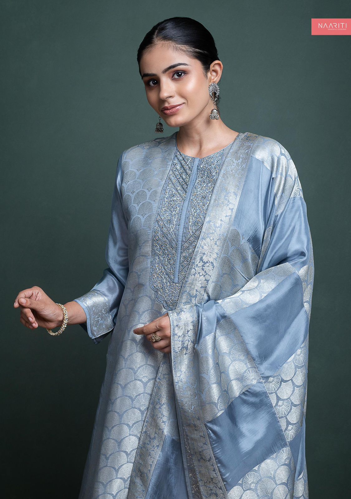 Chivi Naariti Tissue Silk Pant Style Suits Wholesaler India