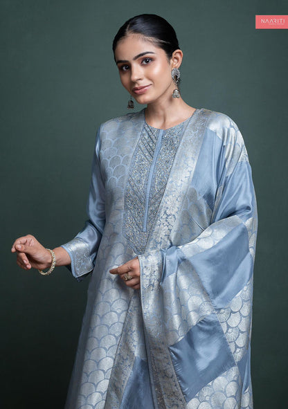 Chivi Naariti Tissue Silk Pant Style Suits Wholesaler India