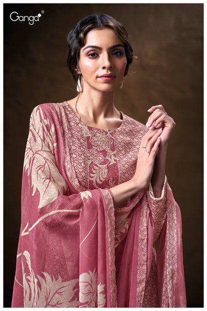 Chloe 3773 Ganga Premium Cotton Plazzo Style Suits Wholesaler Ahmedabad