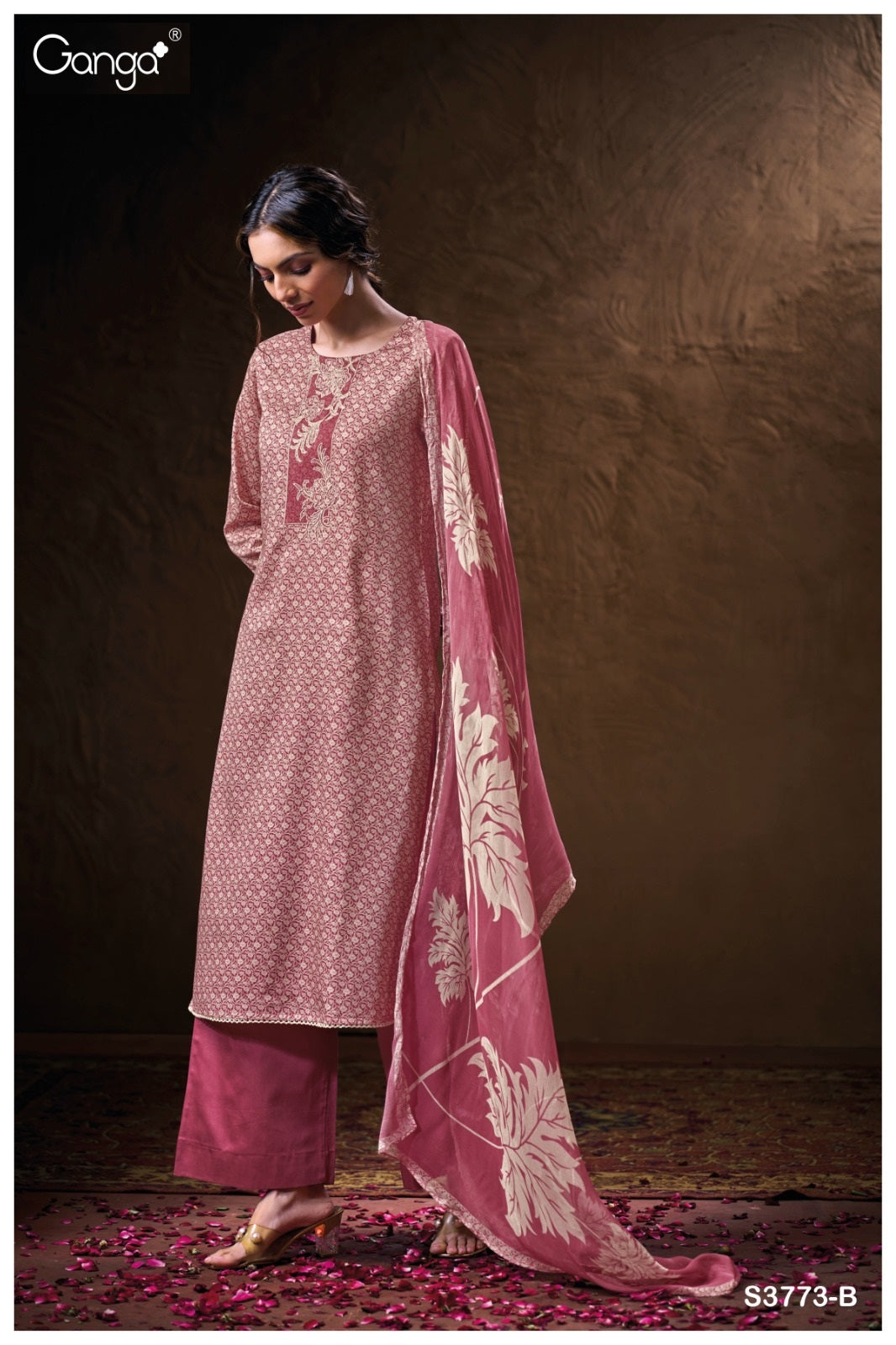 Chloe 3773 Ganga Premium Cotton Plazzo Style Suits Wholesaler Ahmedabad