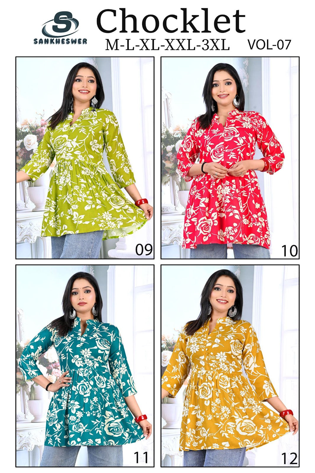 Chocklet Vol 7 Sankheswer Reyon Fancy Tops Manufacturer
