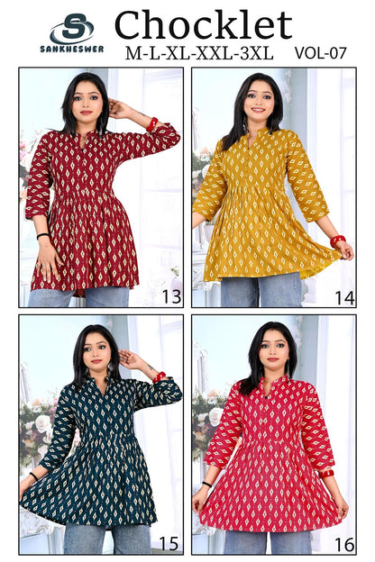 Chocklet Vol 7 Sankheswer Reyon Fancy Tops Manufacturer