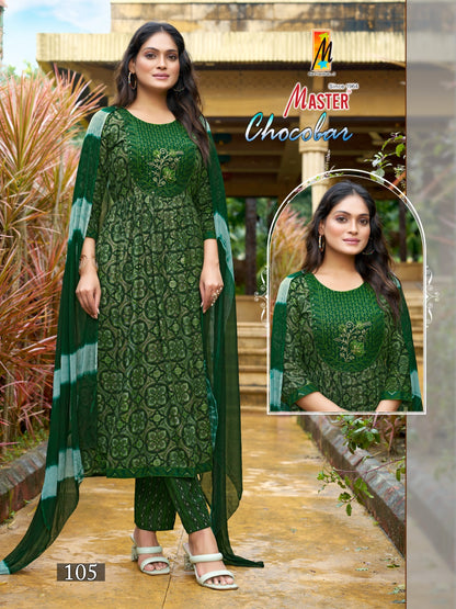 Chocobar Master Capsule Print Readymade Anarkali Suits Supplier