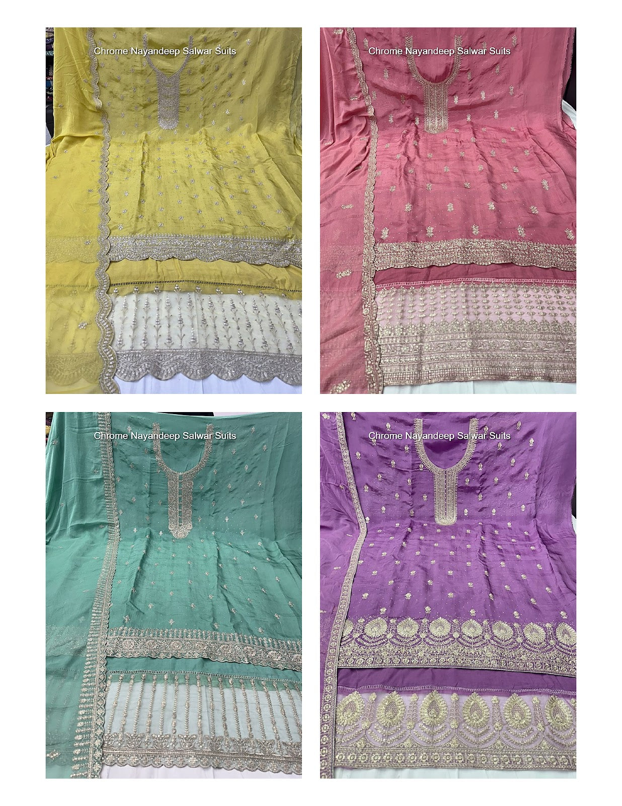 Chrome Nayandeep Viscose Salwar Suits Manufacturer Ahmedabad