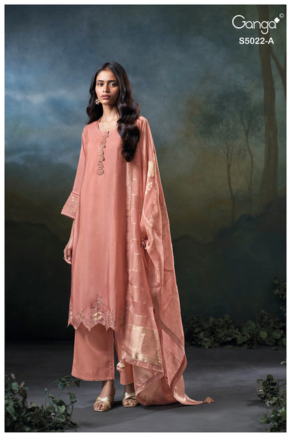 Chrysa S5022 Ganga Bemberg Plazzo Style Suits Supplier