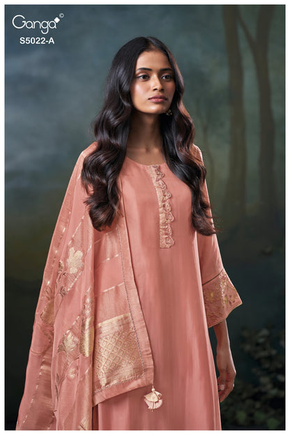 Chrysa S5022 Ganga Bemberg Plazzo Style Suits Supplier