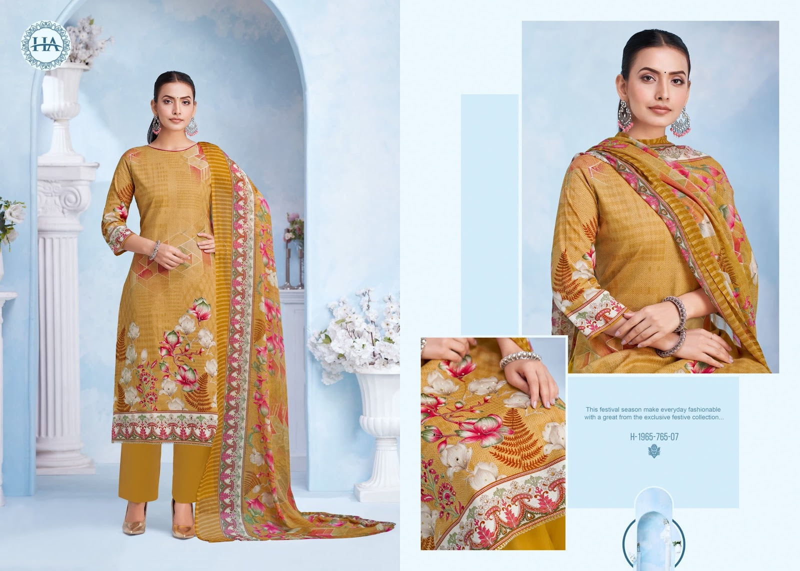 Chul Bul Edition 2 Harshit Fashion Cambric Karachi Salwar Suits Supplier Gujarat