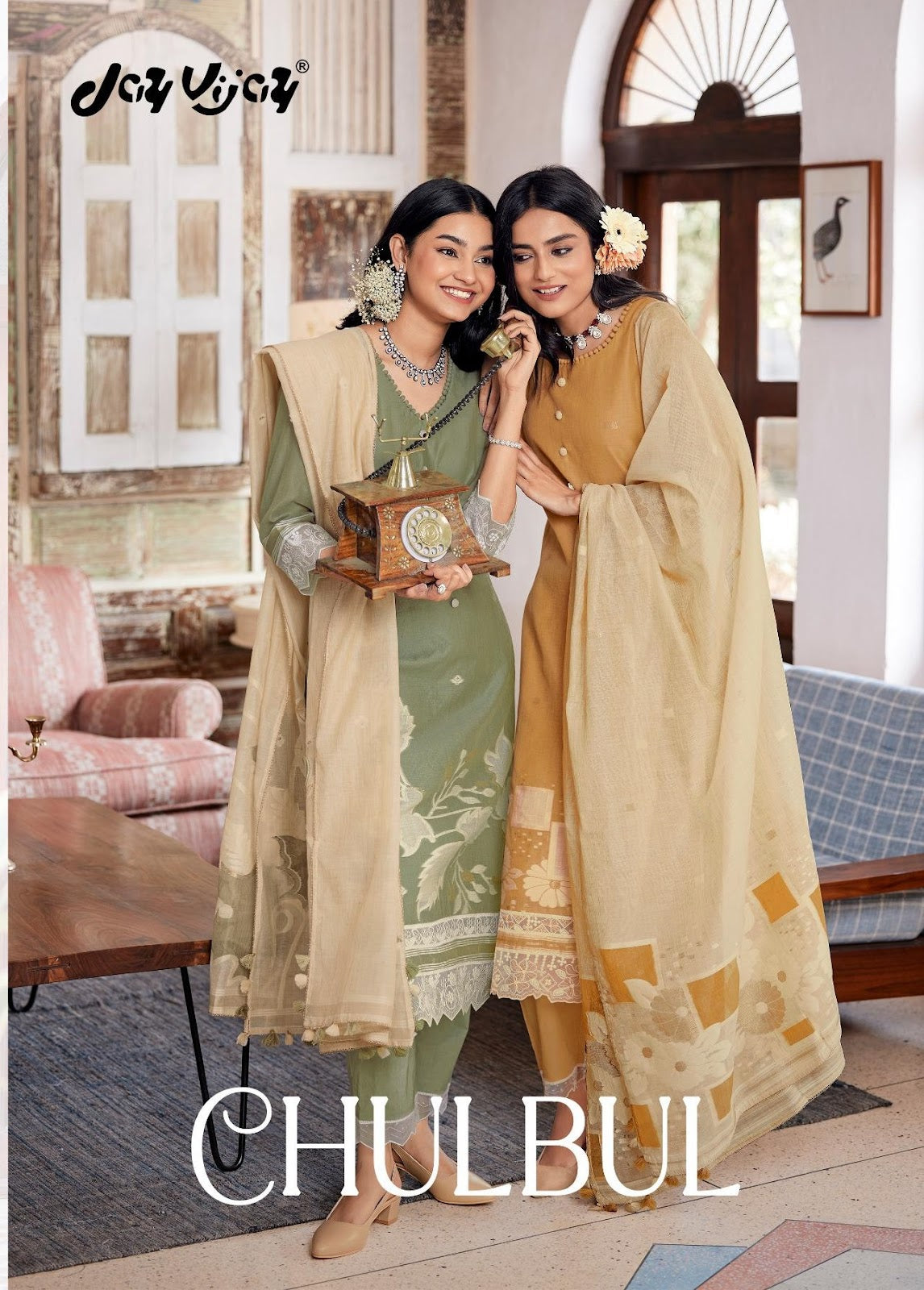 Chulbul Jay Vijay South Cotton Pant Style Suits Wholesale Price
