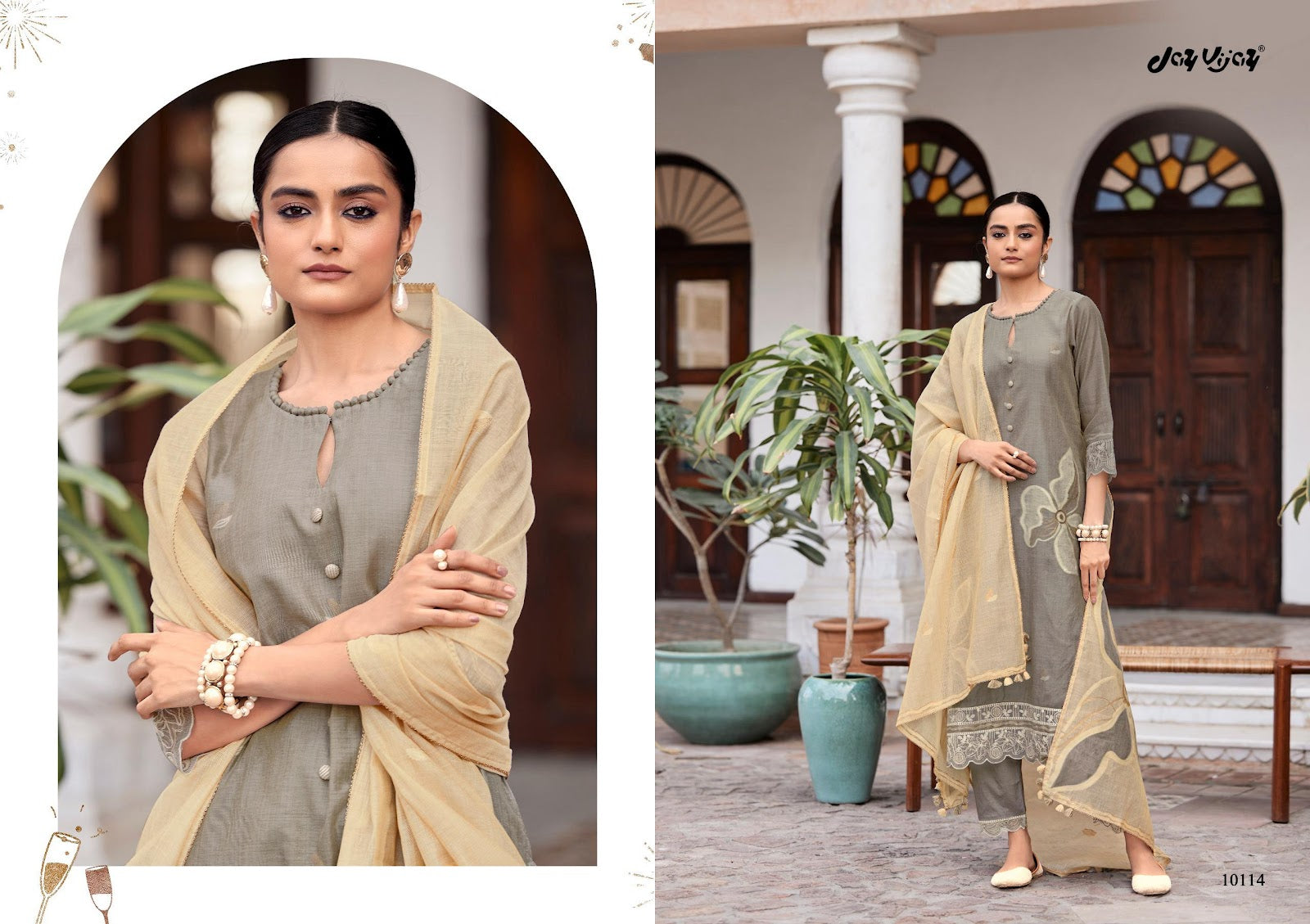 Chulbul Jay Vijay South Cotton Pant Style Suits Wholesale Price