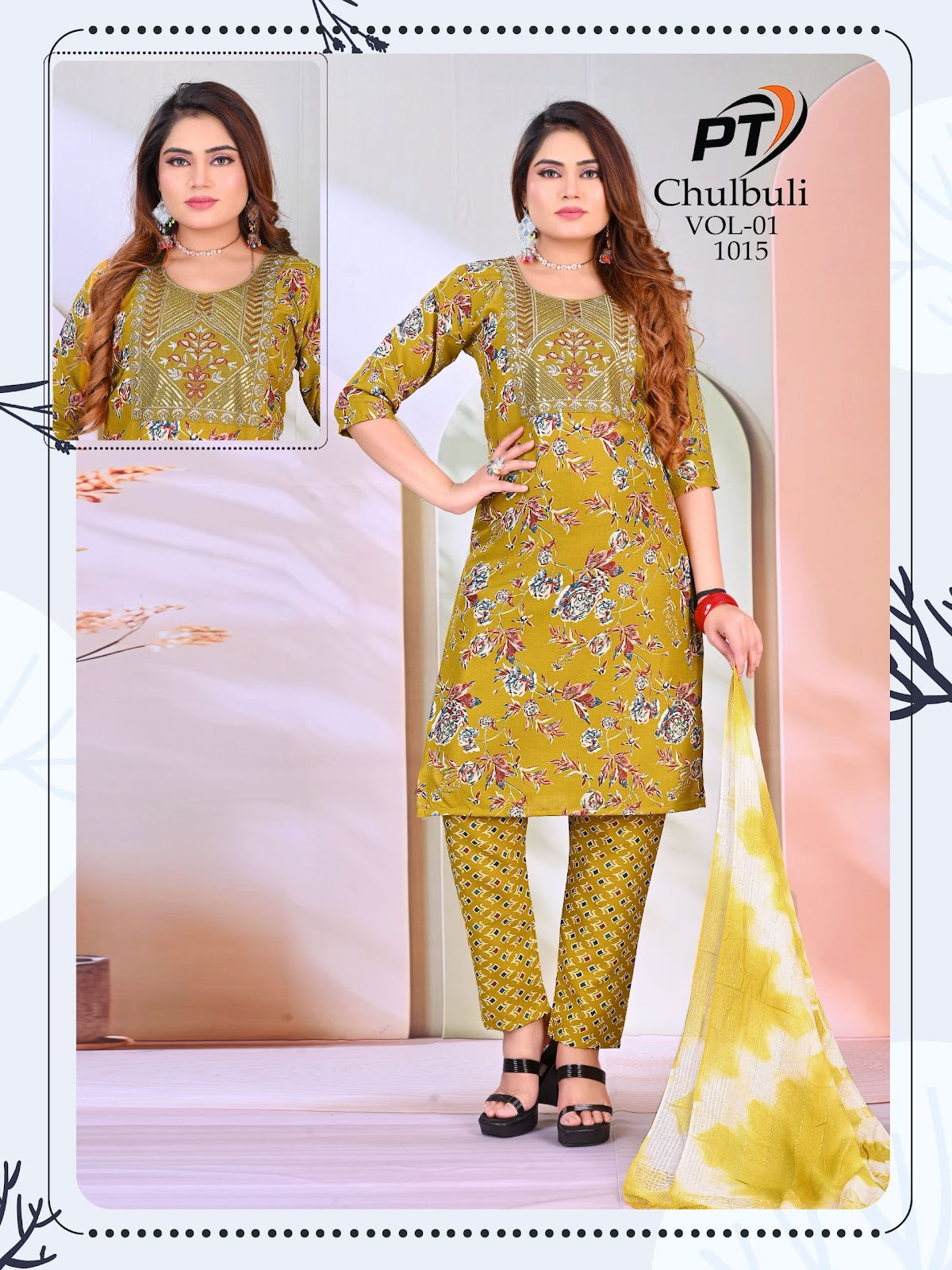 Chulbuli Vol 1 Pt Readymade Cotton Pant Suits Wholesaler