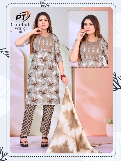 Chulbuli Vol 1 Pt Readymade Cotton Pant Suits Wholesaler