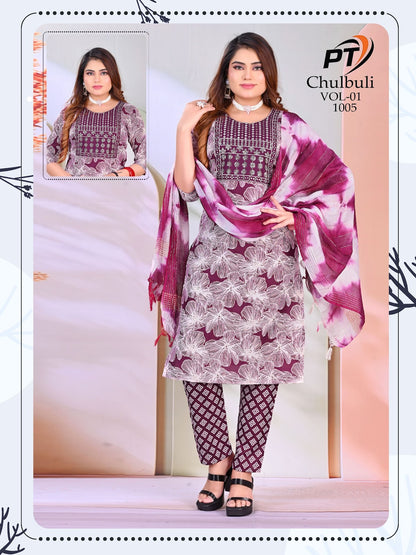 Chulbuli Vol 1 Pt Readymade Cotton Pant Suits Wholesaler