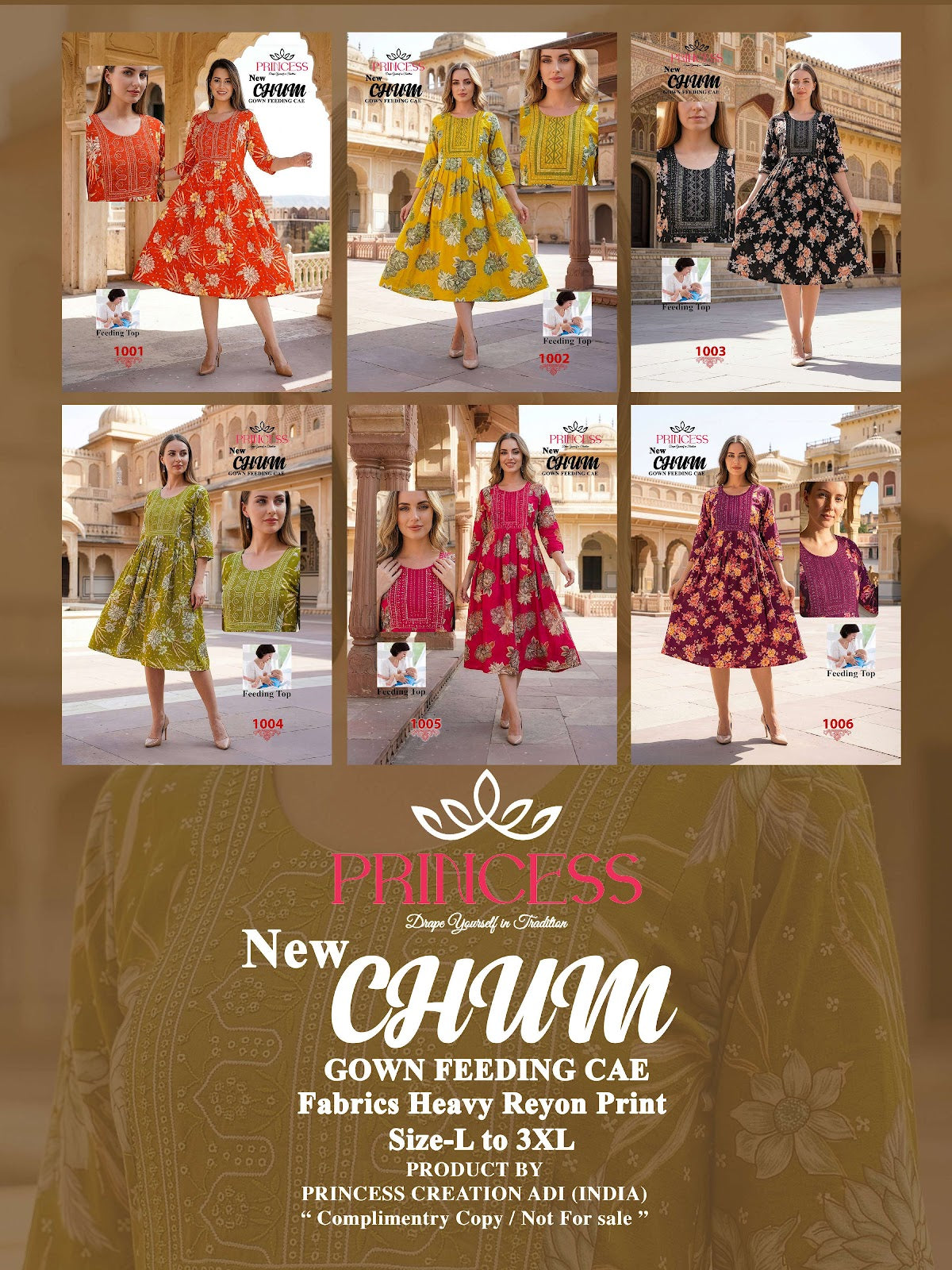 Chum Princess Creation Reyon Feeding Kurtis Exporter Gujarat