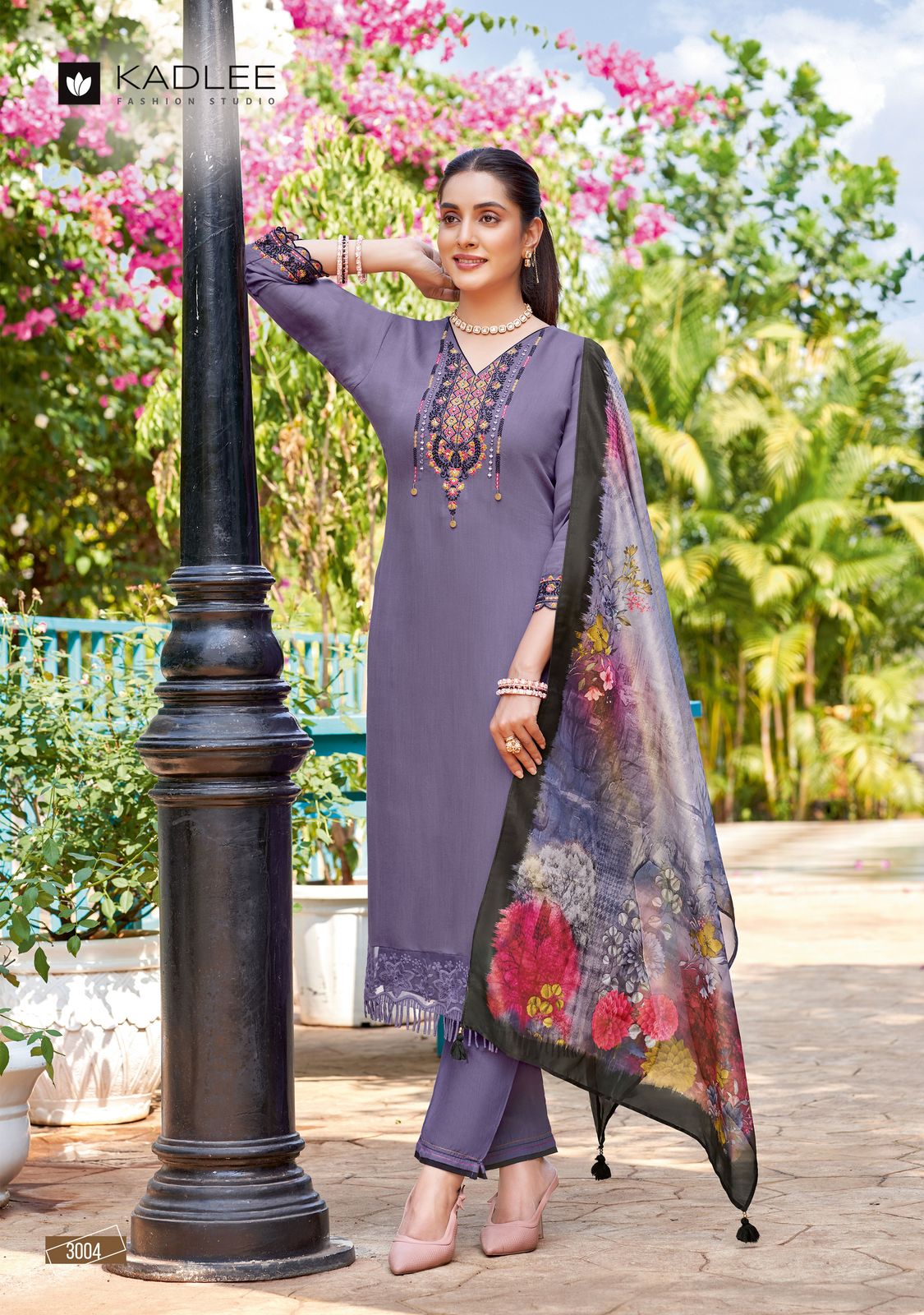 Chunari Kadlee Rayon Slub Readymade Pant Style Suits Manufacturer Gujarat